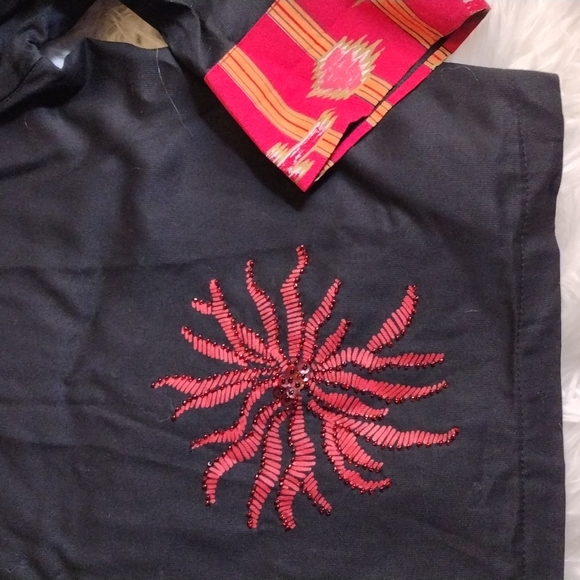 Vanity Collection zip up hoody jacket sz L unique with beads and embellishments - Picture 11 of 12